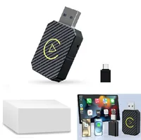 Kabelloser Mini-Adapter für Android Auto und CarPlay, wandelt werkseitig verkabeltes CarPlay in kabelloses CarPlay um, kompatibel mit ios 12+ und Andr
