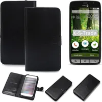 Doro Wallet Case, Geldbörsenhülle, Doro, Liberto 825, 12,7 cm (5 Zoll), Schwarz