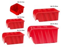100x np10 Lagerboxen Sichtlagerboxen Stapelboxen Red Box 