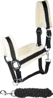 Harrys Horse Halfterset Halfter set Soft, schwarz, Größe:Full