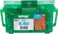Spax Terrassenschrauben 5.0 x 60 mm TX 25 Zylinderkopf - 200 Stk.