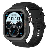 Blackview W30 Smartwatch herren Damen, 1.91 Zoll HD Fitnessuhr, IP68 Wasserdicht, Puls- und Schlafüberwachung, Armbanduhr für Android IOS, Schwarz