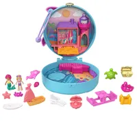 Polly Pocket Plážový box s 2 bábikami a 5 prekvapeniami