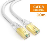 mumbi 1,5m CAT 6 Netzwerkkabel Flachkabel Patchkabel Kabel LAN DSL RJ45 UTP weiß 