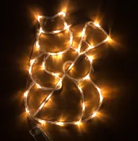 LED Fensterbild SCHNEEMANN - 35 LEDs warmweiß - batteriebetrieben mit Timer - Ø 34 cm - Weihnachtsbeleuchtung - LED Beleuchtung Weihnachten - Stimmungsbeleuchtung Weihnachten
