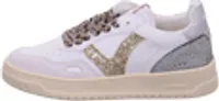 VICTORIA - Sneakers White Split Leather Glitter Leopard - 38 EU - Weiß