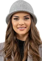 Vivisence damen hut eleganter wintermütze warm und gemütlich kopfbedeckung an winter und herbst warm dick strickmütze, klassisch mütze für frauen, hergestellt in der eu, hellgrau, einheitsgröße