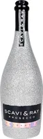 Scavi & Ray Prosecco Frizzante 0,75l (10,5% Vol) Bling Bling Glitzerflasche Silber -[Enthält Sulfite]
