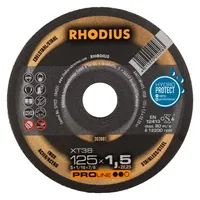 RHODIUS Extradünne Trennscheiben Edelstahl/Stahl XT38 125 x 1,5 x 22,23 mm 10 Stück