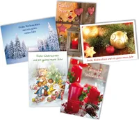 Weihnachten - Mehrfachpackung 5er – Postkarten - 5 Karten – 5