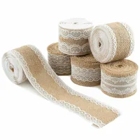 DIY 14 Rolle Spitzenband Spitzenborte Juteband Vintage Spitzenbordüre 5cm*2m
