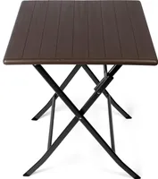 Zahradní stůl PA-9004, plastový, čtvercový, 61,5 x 61,5 x 73 cm