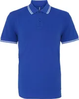 Asquith & Fox Herren Polo-Shirt, kurzärmlig RW4809 (L) (Königsblau/Weiß)