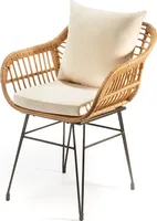 Kobolo zahradní křeslo zahradní židle v retro vzhledu včetně polštáře - vybavení kuchyně židle židle sedací souprava sedací nábytek židle bar deco jídelní židle židle