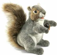 Folkmanis Eichhhörnchen Handpuppe 28 cm grau