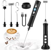 Elektrischer Milchaufschäumer, USB Milchshake Mixer Milk Frother, Aufschäumer für Kaffee/Latte/Cappuccino/Sahne/Macchiato/Eier Schlagen