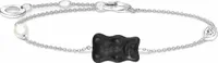 Thomas Sabo A2151-052-11-L19V Silbernes Armband mit schwarzem Goldbären und Perle + Stein