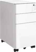 SONGMICS Aktenschrank Rollcontainer, Schloss, vormontiert, Sideboard