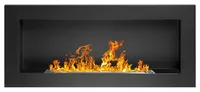 Gel- und Wand - Ethanol - Kamin, SCHWARZ, 90 cm