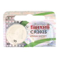 Maxell Batterie Lithium Knopfzelle Typ CR2025, 5er Blister