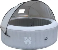 HOME DELUXE - Outdoor Whirlpool Sonnendach AQUASUN - für SPLASH und Drop -125 x 185 x 140 cm, Farbe: Grau