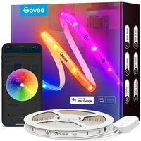 Govee RGBIC Wi-Fi + Bluetooth LED-Streifenlichter mit Schutzbeschichtung, intelligentes Lichtband, weiß, Wi-Fi/Bluetooth