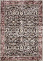 Waschbarer Teppich George Multicolor/Rot 140x200 cm Wohnzimmer Rechteckig benuta