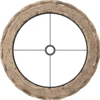 vidaXL Lampenschirm Braun Ø25x17 cm Korbweide