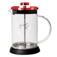 Berlingerhaus-Teekanne für Tee und Kaffee French Press 600 ml Burgund Metallic Line BH-1497