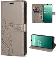 Handy Tasche für Samsung Galaxy A16 5G Hülle Handyhülle Klapphülle Wallet Case Grau