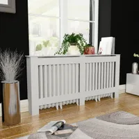 Osłona grzejnika biała MDF 172 cm