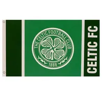 Celtic FC - vlajka, znak SG19932 (jedna velikost) (zelená/černá)