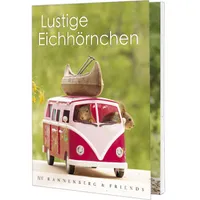 Postkartenbuch lustige Eichhörnchen Postkartenbücher Ansichtskarte Postkarte, Tiere