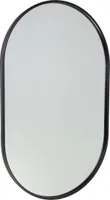 Fragix Boston Spiegel Oval - Schwarz - Metallrahmen - 80x50