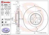 BREMBO Bremsscheibe Artikel: 09.A960.11