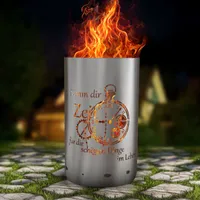 Feuertonne / Feuerkorb mit Motiv " Zeit "