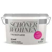 Schöner Wohnen Trendfarbe Wandfarbe 5 L Farbwahl, Farbe:Wool
