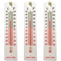 3x Thermometer Außen Garten Zimmer Balkon Innen Außenthermometer Analog