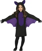 Fledermaus Kinder Jumpsuit, Größe: 10 - 12 Jahre Farbe: Schwarz