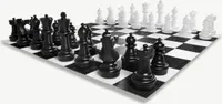 XXXL Giga Schach 94 cm - PVC - UV Geschutzt - Ohne Brett