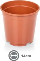 Containertopf 14 cm 1.4 Liter terracotta