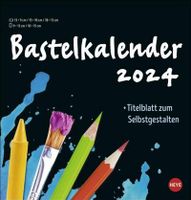 Bastelkalender schwarz mittel 2024