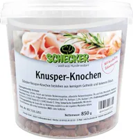 850g - Schecker Schinkenknochen im wieder verschließbaren Frischeeimer - Leckerli für den Hund