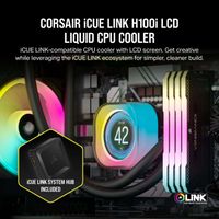 Corsair iCUE LINK H100i LCD AIO 240mm Radiator Liquid CPU Cooler