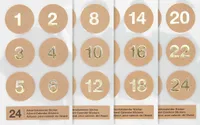 Adventskalender-Sticker Natur