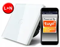TUYA WiFi Touch Switch 1bw weiß # L+N