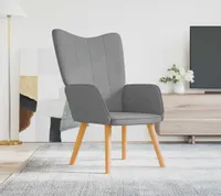 vidaXL Relaxsessel Hellgrau Stoff