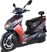 Elektroroller Hawk 45 km/h Blei-Gel-Akku Roller E-Roller E-Scooter 3000 Watt Rot/Schwarz