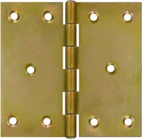 Kantige Scharniere Türband Türscharniere 100 x 100 x 2,0 mm Gelb Verzinkt