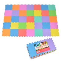 Pink Papaya Puzzlematte "Puzzlestar Color" 36 teilige Spielmatte mit farbigen Teilen